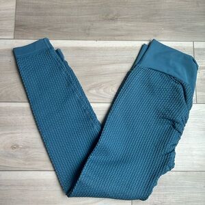 Ryderwear Textured Blue Leggings